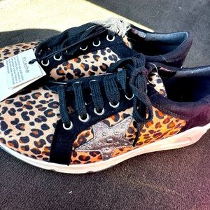 Myra cheetah, print tennis shoes